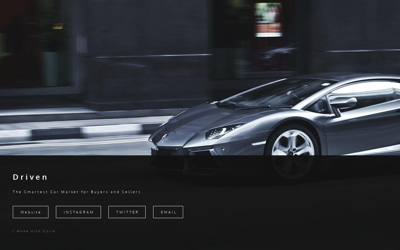 Carrd profile picture for @driven